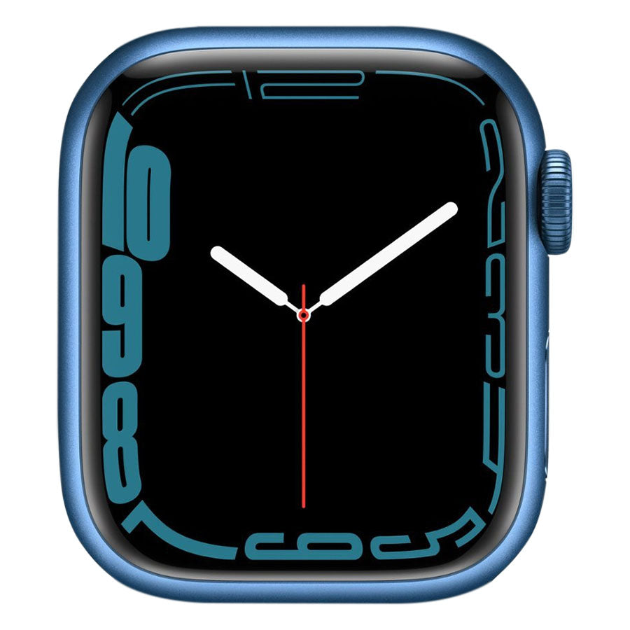 2021 Apple Watch Series 7 45mm Cellular Blue Aluminum (Renewed)