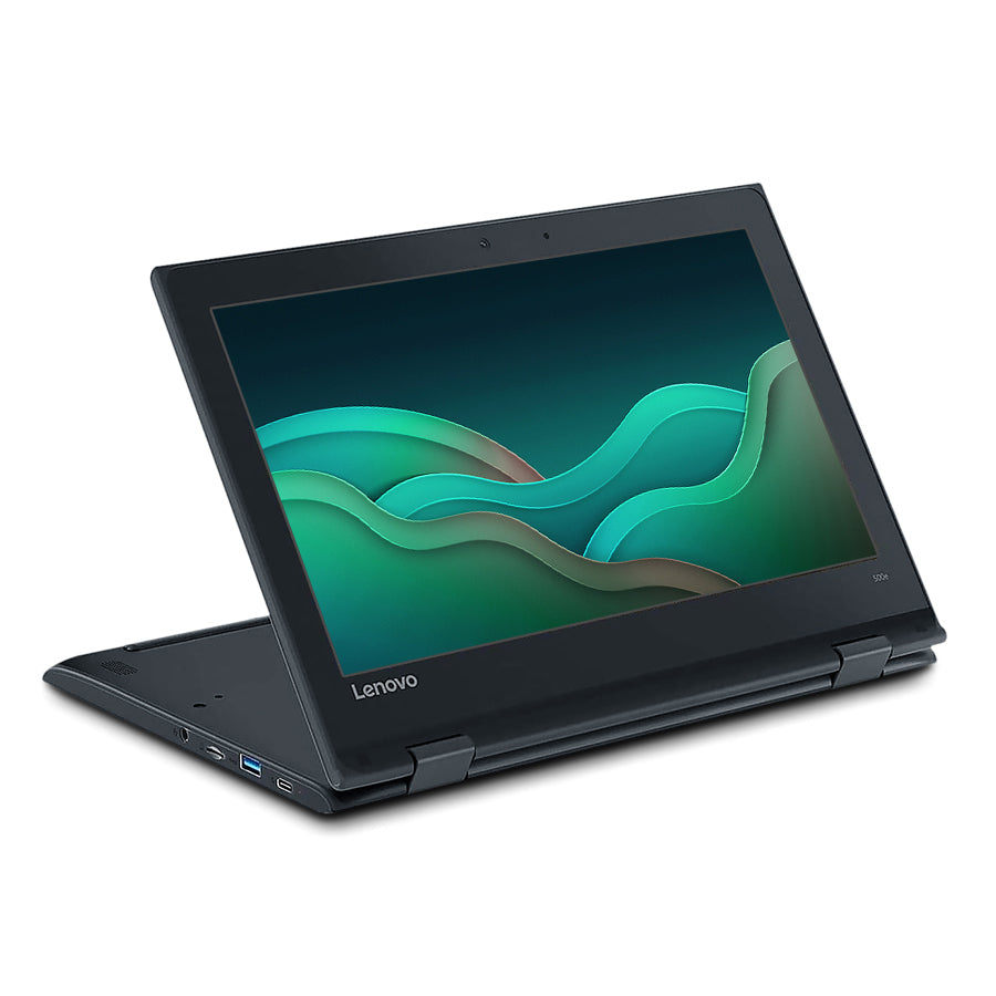 Lenovo 500e Chromebook 2nd Gen 2-in-1 11.6" Celeron N4120 1.1GHz 4GB RAM 32GB SSD - Black (Renewed)