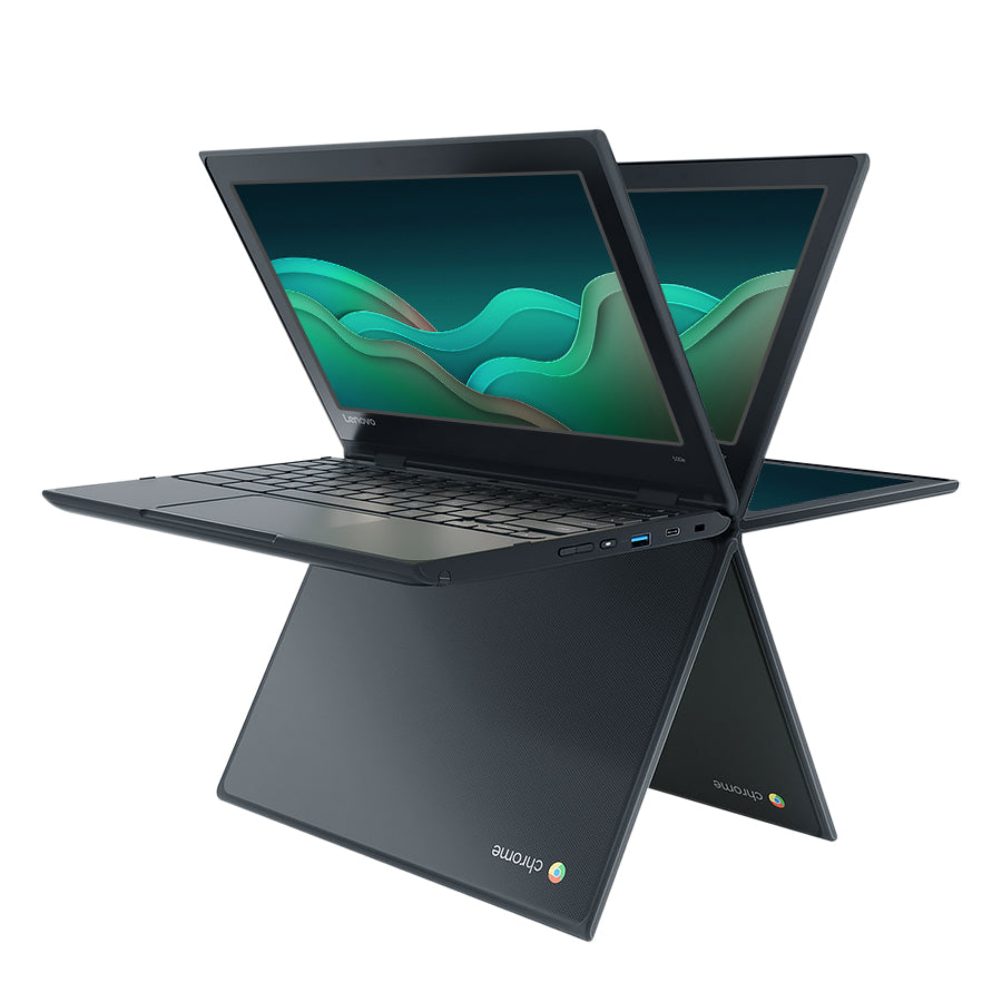 Lenovo 500e Chromebook 2nd Gen 2-in-1 11.6" Celeron N4120 1.1GHz 4GB RAM 32GB SSD - Black (Renewed)