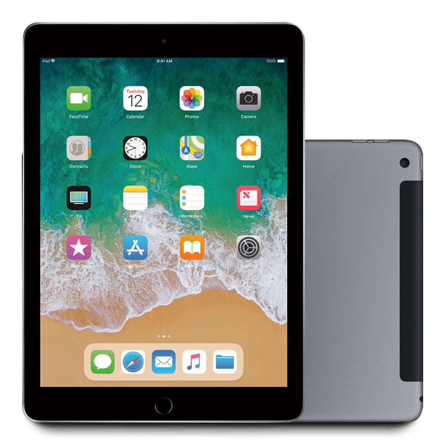 2018 Apple iPad 6 90%+ Battery 32GB WiFi/Cellular 9.7" (Space Gray) A1954
