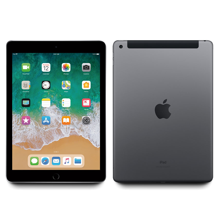 2018 Apple iPad 6 90%+ Battery 32GB WiFi/Cellular 9.7" (Space Gray) A1954