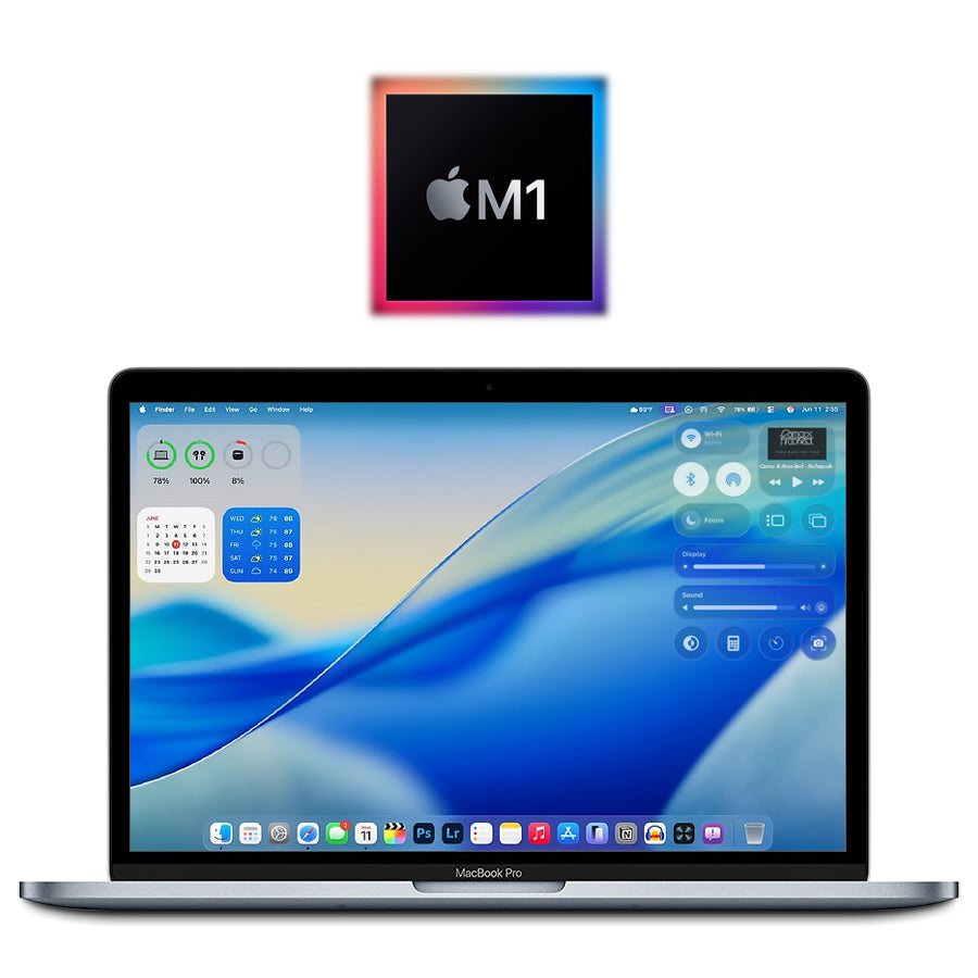 2020 Apple M1 MacBook Pro 13.3" 90%+ Battery 3.2GHz/8GB/256GB SSD (Silver) A2338