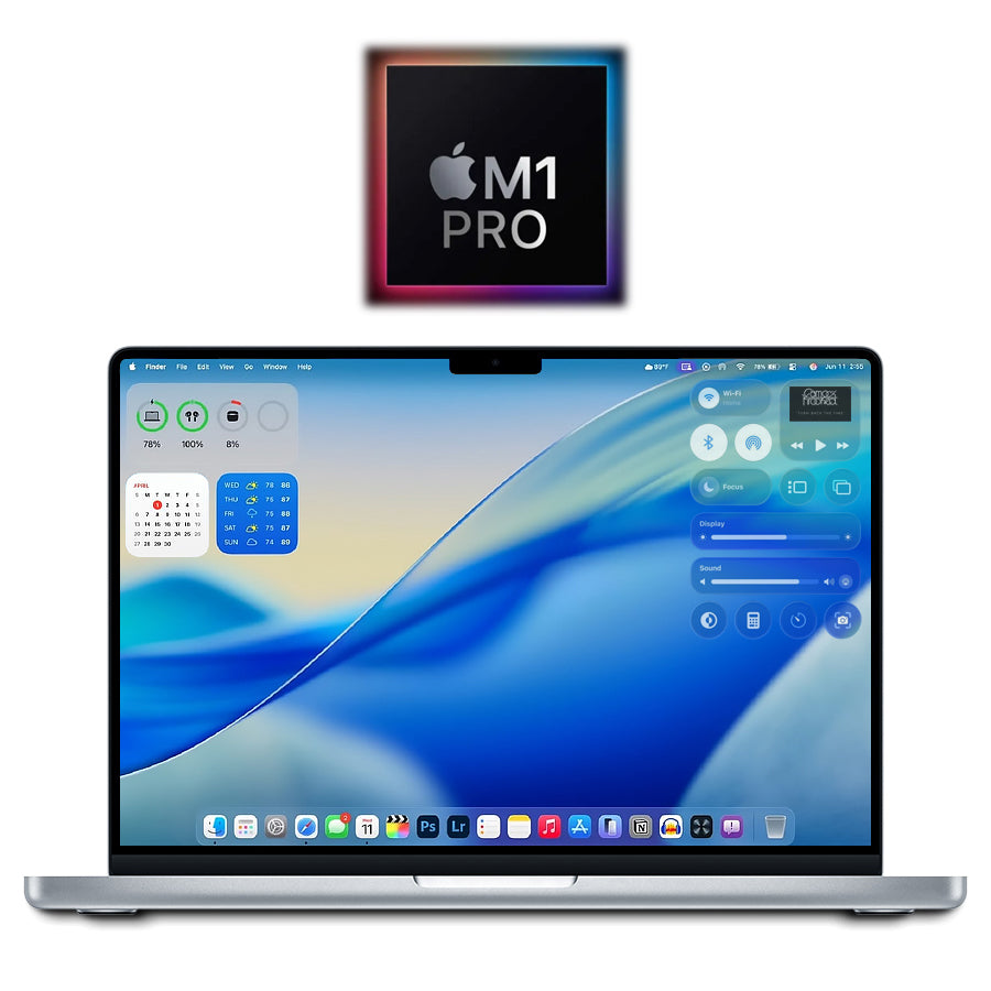 2021 Apple M1 Pro MacBook Pro 14" 90%+ Battery 3.20GHz/32GB/512GB SSD (Silver) A2442