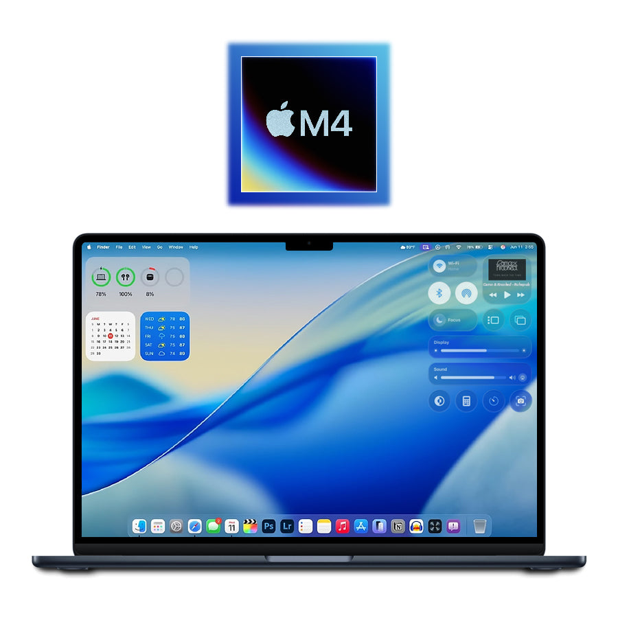 2025 Apple M4 MacBook Air 13.6" 90%+ Battery 4.40/24GB/512GB SSD (Midnight) A3240