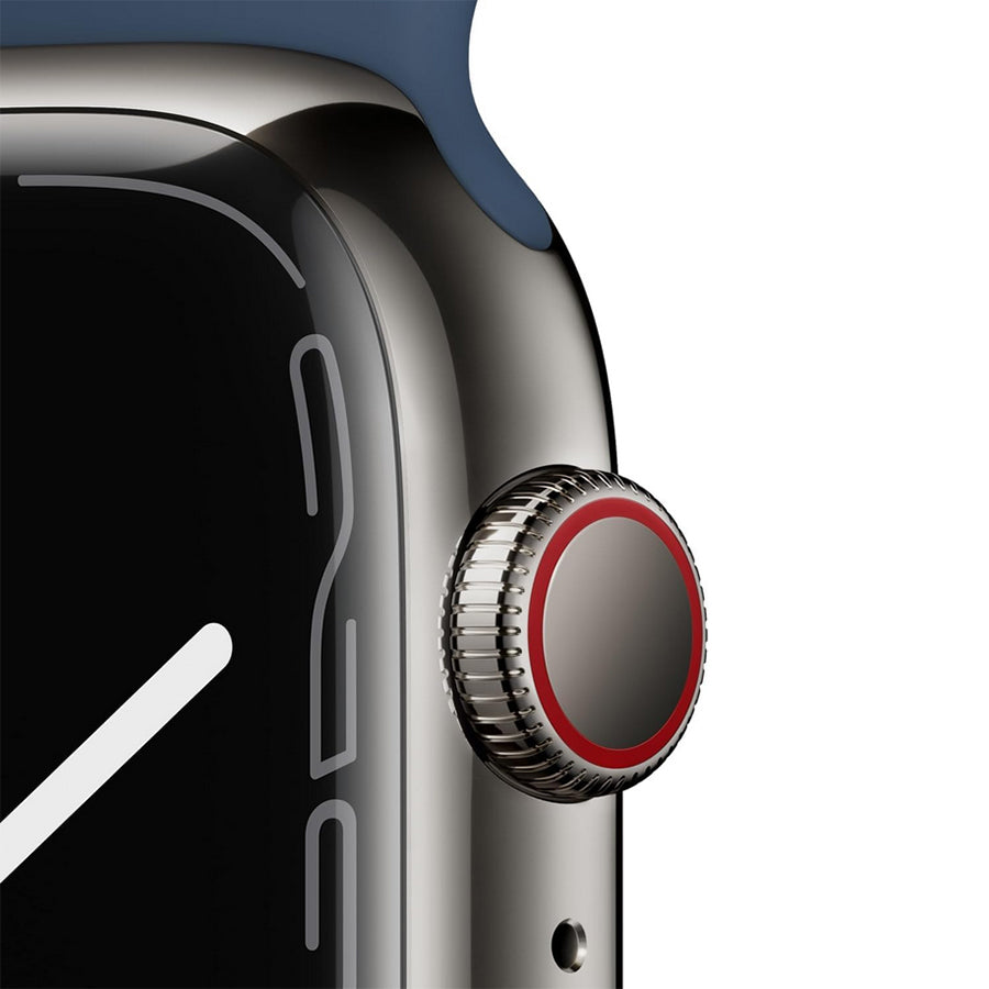 Apple Watch Series 7 45mm GPS/Cellular Steel (Graphite) w/Blue Band