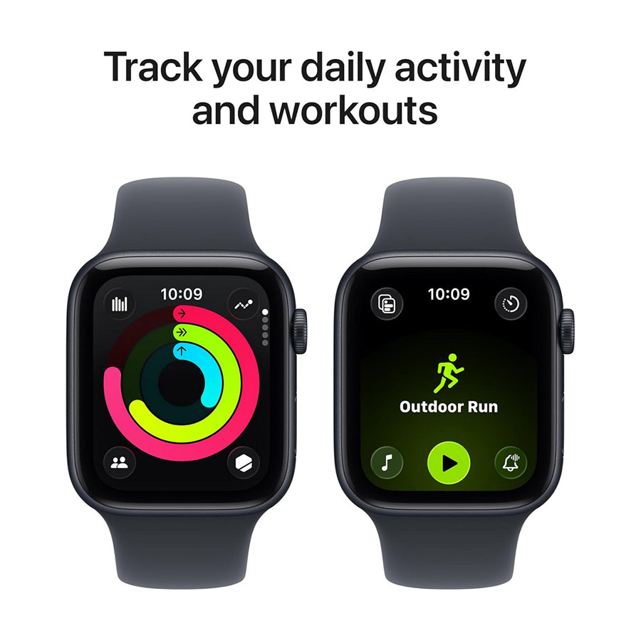 Apple Watch SE 3 44mm Aluminum Cellular 90%+ w/Black Band (Midnight) w/Warranty