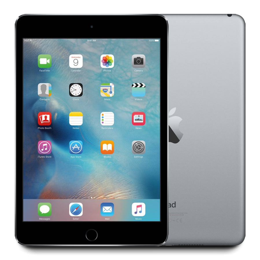 2015 Apple iPad Mini 4 90%+ Battery 128GB WiFi 7.9" (Space Gray) A1538