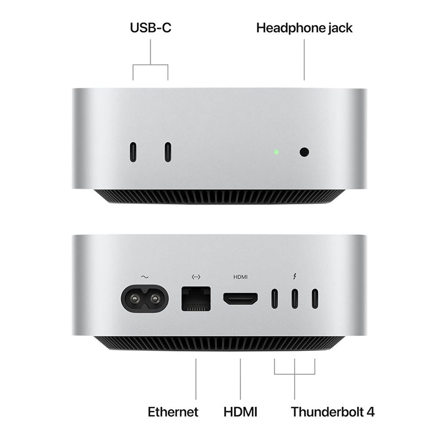 2024 Apple M4 Mac mini 4.40GHz/16GB/512GB SSD 10-Core GPU (Silver) A3238