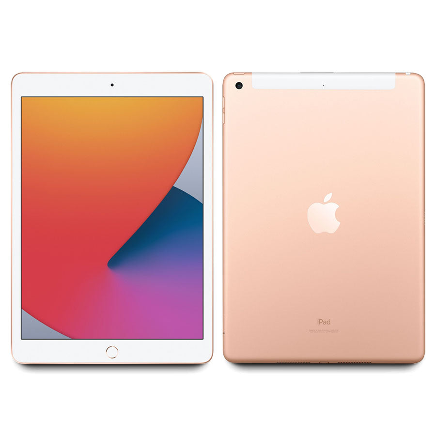 2020 Apple iPad 8 90%+ Battery 32GB WiFi/Cellular 10.2" (Gold) A2428